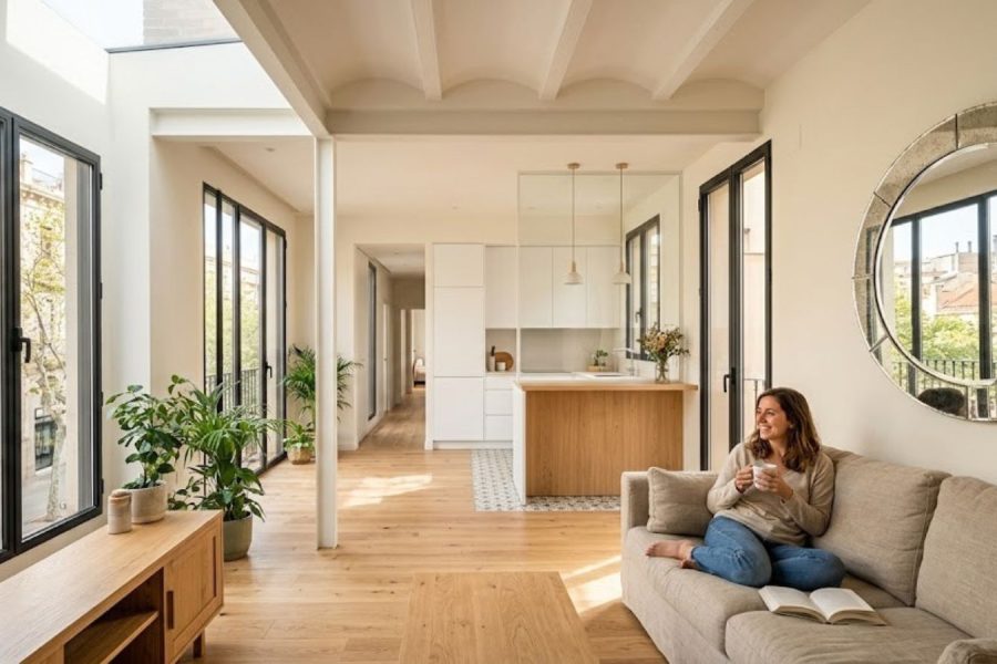 El poder de la luz natural en una vivienda reformada